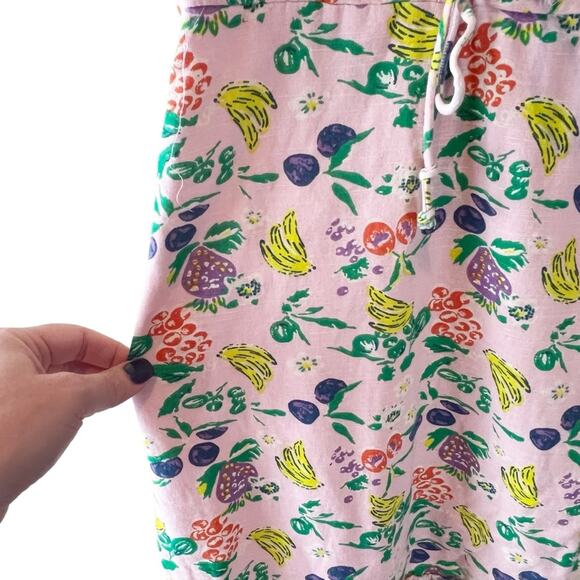 Urban Outfitters Robin Lace Up Pink Fruit Print Mini Dress Sz XS Babydoll Y2K‎ - Picture 9 of 10